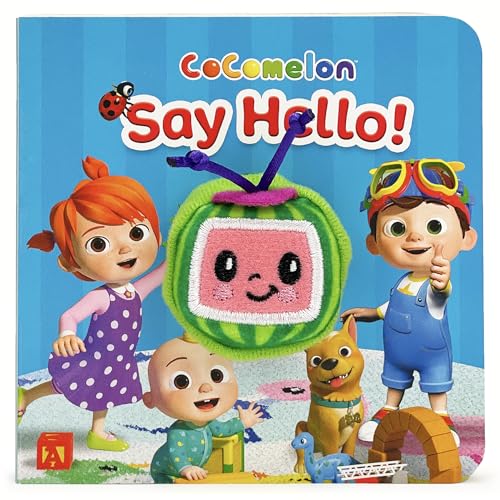 Stock image for CoComelon Say Hello! Finger Puppet Board Book Ages 0-4 for sale by Gulf Coast Books