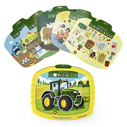 Imagen de archivo de John Deere Kids Early Learning Activity Tablet - Read, Play, Press & Learn Electronic Activity Pad Reader With Removable Cards for Toddlers, . & Answer Activity Desk (Press, Play & Learn) a la venta por SecondSale