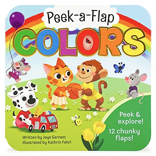 Beispielbild fr Peek-a-Flap Colors - Lift-a-Flap Board Book for Curious Minds and Little Learners; Toddlers Kids Early Learning Book Teaching All the Colors of the Rainbow zum Verkauf von Zoom Books Company