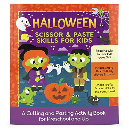 Stock image for Halloween Scissor & Paste Skills for Kids Ages 3-8, Includes Stickers & Stencils! for sale by SecondSale