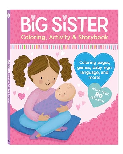 9781646387496: Big Sister Activity Book and Story with More than 80 Stickers - Includes Coloring Pages, Mazes, and More