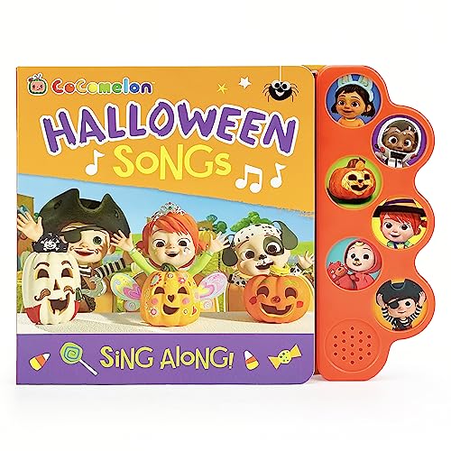 Stock image for Cocomelon Halloween Songs 6-Button Musical Song Book: Sing and Read Toy Book with JJ and Friends for sale by ZBK Books