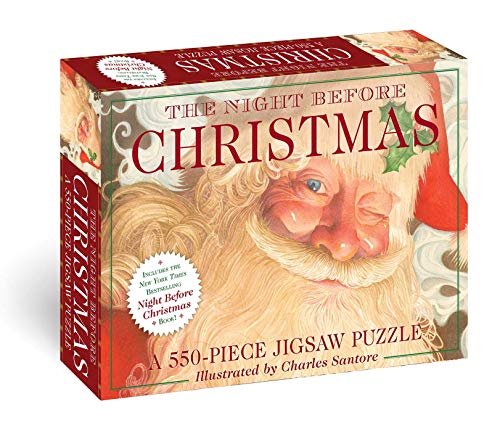 Stock image for The Night Before Christmas: 550-Piece Jigsaw Puzzle & Book: A 550-Piece Family Jigsaw Puzzle Featuring The Night Before Christmas Booklet (The Classic Edition) for sale by GF Books, Inc.