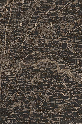 Stock image for 1836 Map of London: A Poetose Notebook / Journal / Diary (50 pages/25 sheets) [Soft Cover ] for sale by booksXpress