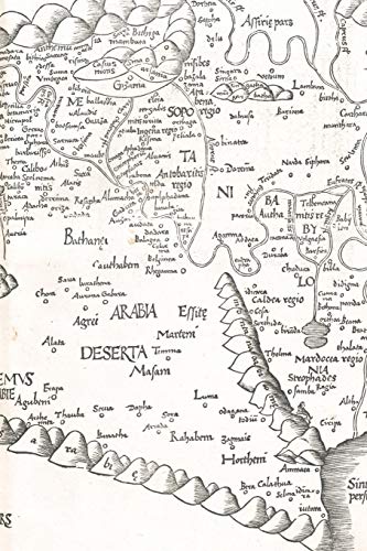 Stock image for 1525 Map of Palestine, Mesopotamia, and Babylonia in Present Day Middle East: A Poetose Notebook / Journal / Diary (50 pages/25 sheets) (Poetose Notebooks) for sale by Revaluation Books