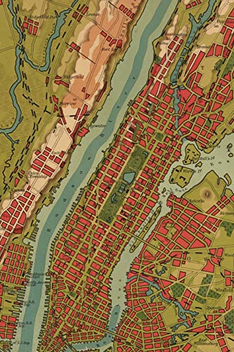 Stock image for New York Vintage Map 4x6 Field Journal / Field Notebook / Field Book / Memo Book / Pocket Notebook (50 pages/25 sheets) for sale by Buchpark