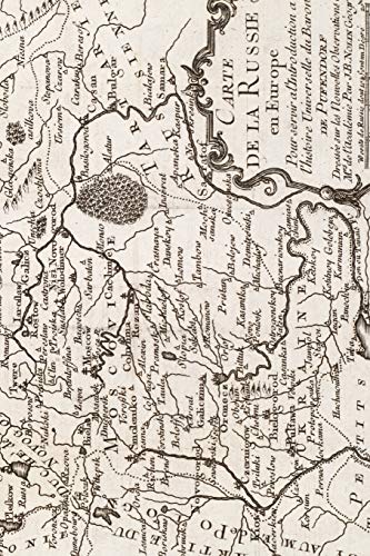 Stock image for 1668-1708 Map of Russia - A Poetose Notebook / Journal / Diary (50 pages/25 sheets) (Poetose Notebooks) for sale by Revaluation Books