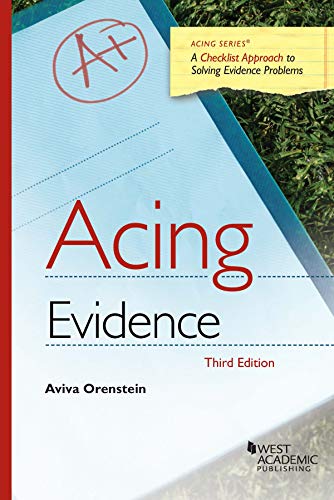 Stock image for Acing Evidence for sale by Blackwell's