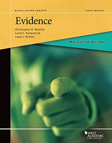 Stock image for Black Letter Outline on Evidence (Black Letter Outlines) for sale by Textbooks_Source