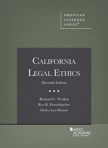 Beispielbild fr California Legal Ethics (American Casebook Series) zum Verkauf von SecondSale