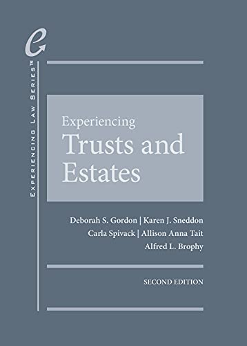 Stock image for Experiencing Trusts and Estates (Experiencing Law Series) for sale by Kennys Bookshop and Art Galleries Ltd.