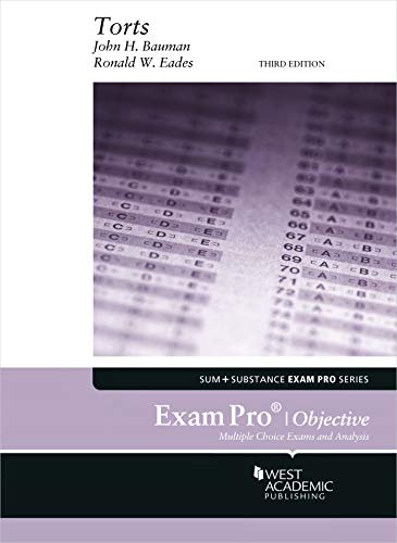 Beispielbild fr Exam Pro Series: Torts (Objective) zum Verkauf von BarristerBooks