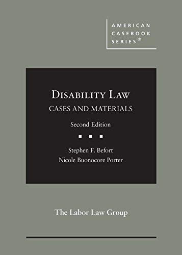 Imagen de archivo de Disability Law: Cases and Materials (American Casebook Series) a la venta por Red's Corner LLC