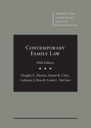 Beispielbild fr Contemporary Family Law (American Casebook Series) zum Verkauf von CampusBear