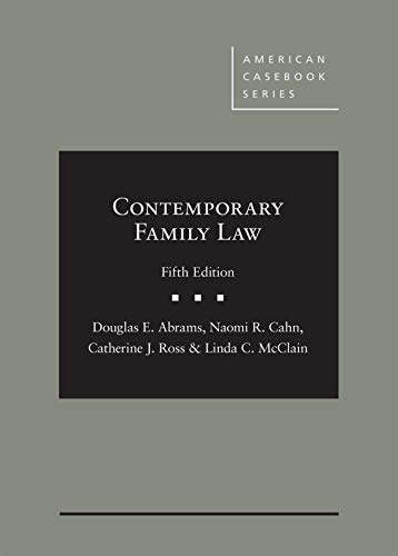 Imagen de archivo de Contemporary Family Law (American Casebook Series) a la venta por SecondSale