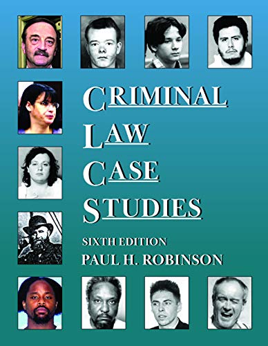 Stock image for Criminal Law Case Studies (Coursebook) for sale by BooksRun
