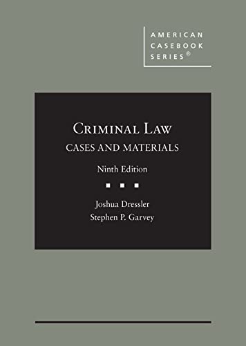 Stock image for Criminal Law: Cases and Materials (American Casebook Series) for sale by BooksRun