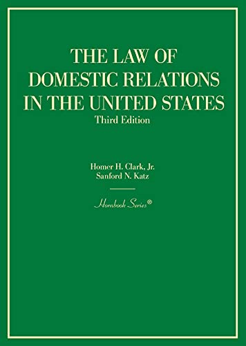Beispielbild fr The Law of Domestic Relations in the United States (Hornbook Series) zum Verkauf von BarristerBooks