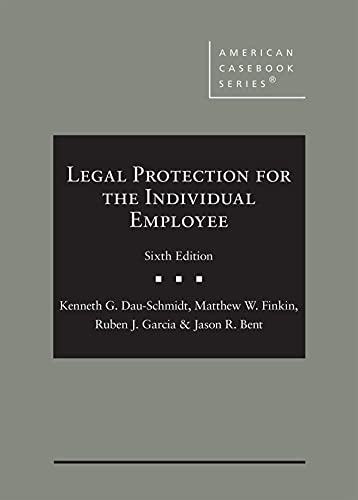 Stock image for Legal Protection for the Individual Employee (American Casebook Series) for sale by GF Books, Inc.