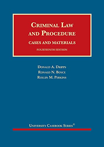 Stock image for Criminal Law and Procedure, Cases and Materials (University Casebook Series) for sale by BooksRun