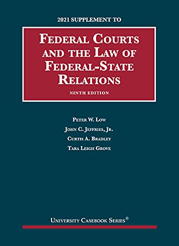 Beispielbild fr Federal Courts and the Law of Federal-State Relations, 9th, 2021 Supplement (University Casebook Series) zum Verkauf von BooksRun