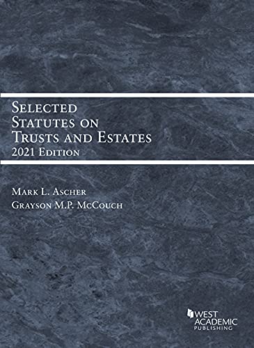Imagen de archivo de Selected Statutes on Trusts and Estates, 2021 a la venta por Tim's Used Books  Provincetown Mass.