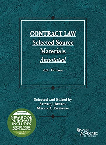 Beispielbild fr Contract Law, Selected Source Materials Annotated, 2021 Edition (Selected Statutes) zum Verkauf von BooksRun