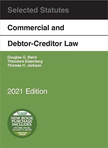 Stock image for Commercial and Debtor-Creditor Law Selected Statutes, 2021 Edition for sale by SecondSale
