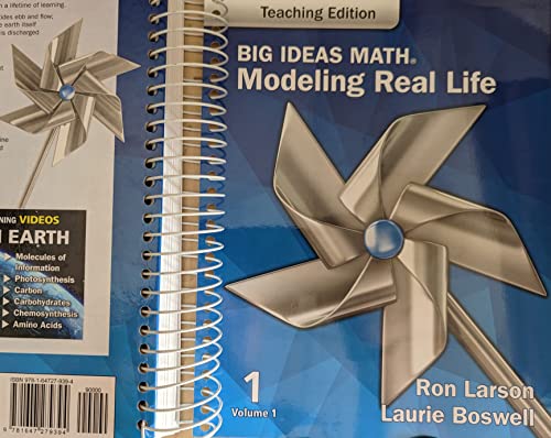 Stock image for Big Ideas Math, Modeling Real Life, Teaching Edition Grade 1 Volume 1, c. 2022, 9781647279394, 1647279399 for sale by HPB-Red