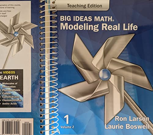 Stock image for Big Ideas math Modeling Real Life Teaching Edition 1 vol 2 for sale by TextbookRush