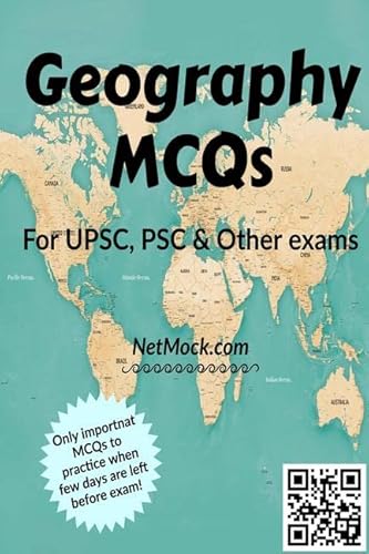 Imagen de archivo de Geography MCQ for UPSC, PSC and Other exams: Finest MCQs with explanation a la venta por Books Puddle