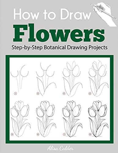 Imagen de archivo de How to Draw Flowers: Step-by-Step Botanical Drawing Projects (Beginner Drawing Guides) a la venta por HPB-Emerald