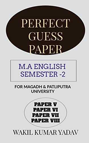 Stock image for Perfect Guess Paper M.a English Semester -2 for sale by Lucky's Textbooks