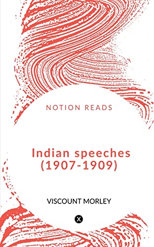 Beispielbild fr Indian speeches (1907-1909) zum Verkauf von Books Puddle