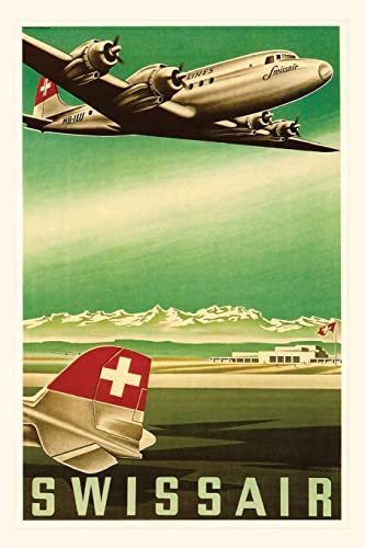 Stock image for Vintage Journal Swiss Airline Travel Poster (Pocket Sized - Found Image Press Journals) for sale by GF Books, Inc.