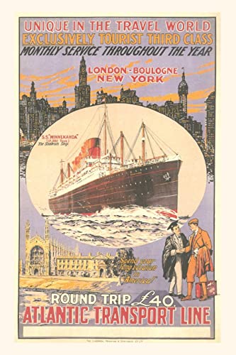 Stock image for Vintage Journal Transatlantic Ship Travel Poster for sale by GreatBookPrices