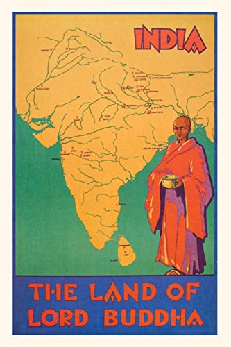 Stock image for Vintage Journal India, Lord Buddha Travel Poster (Pocket Sized - Found Image Press Journals) for sale by Lucky's Textbooks
