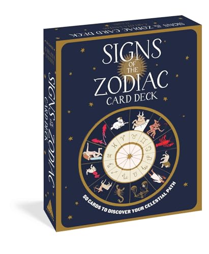 Stock image for Signs of the Zodiac Card Deck: 50 Cards to Discover Your Celestial Path for sale by GF Books, Inc.