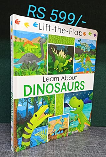 9781648332494: Learn About Dinosaurs - Lift the Flap Activity Kids Books - Childrens Books, Toddler Books