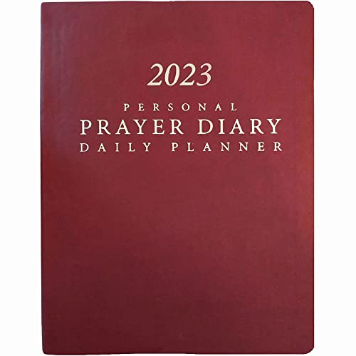 Imagen de archivo de 2023 Personal Prayer Diary and Daily Planner - Burgundy (Italian Vinyl, Smooth) a la venta por Revaluation Books