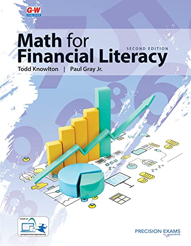 Imagen de archivo de Math For Financial Literacy ; 9781649255112 ; 164925511X a la venta por APlus Textbooks