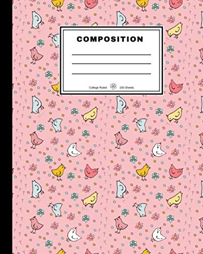 Imagen de archivo de Composition Notebook: Cute Pink Baby Chick Themed Notebook for Chicken Lovers to Use at School, Home or Work: (College Ruled, 100 Pages) a la venta por Revaluation Books