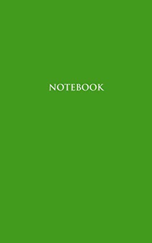 Stock image for Notebook: College Ruled Notebook - Small (5 x 8) inches) - 110 Numbered Pages - Green Softcover for sale by Revaluation Books