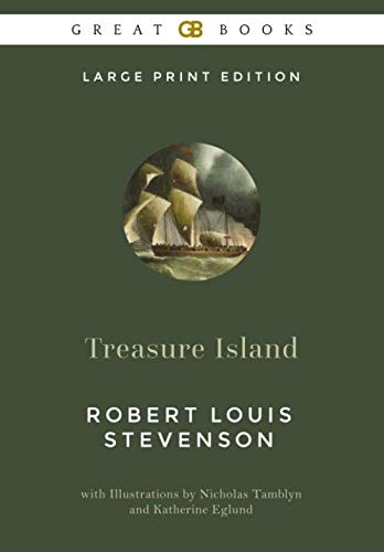 Stock image for Treasure Island (Large Print Edition) by Robert Louis Stevenson (Illustrated) for sale by Revaluation Books