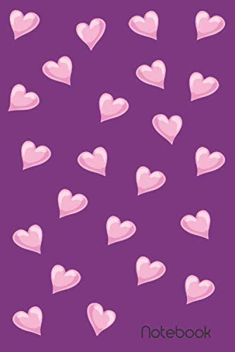 Beispielbild fr Notebook: Purple Hearts Lined Notebook, Composition, Writing Journal zum Verkauf von Revaluation Books