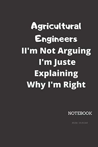 Stock image for Funny Agricultural Engineer Notebook Birthday Gift: Lined Journal / Notebook Gift, Matte Finish, Pages 120, 6x9, Soft Cover, Size, Lined Sheet for sale by Revaluation Books