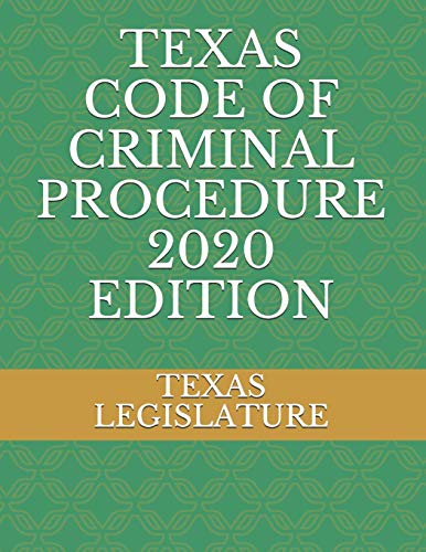 Stock image for TEXAS CODE OF CRIMINAL PROCEDURE 2020 EDITION for sale by HPB-Red