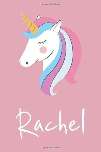 Imagen de archivo de Rachel: Personalized Unicorn Sketchbook For Girls And kids With Customized Name, Birthday Gift Idea, 120 Pages of 6" x 9" Blank Paper for Drawing, Sketching, Doodling (Sketch Books For Kids) a la venta por Revaluation Books