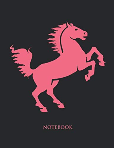 Stock image for Horse Notebook: Recipe Cooking Book Lined Notebook - Large (8.5 x 11 inches) - 110 Numbered Pages - Pink Softcover for sale by Revaluation Books