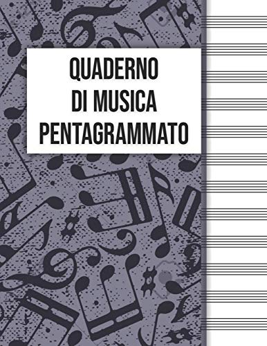 Stock image for Quaderno Di Musica Pentagrammato: Pentagramma per musica a quaderno (Italian Edition) for sale by Lucky's Textbooks